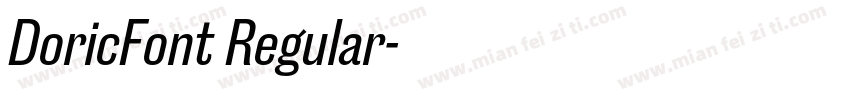 DoricFont Regular字体转换